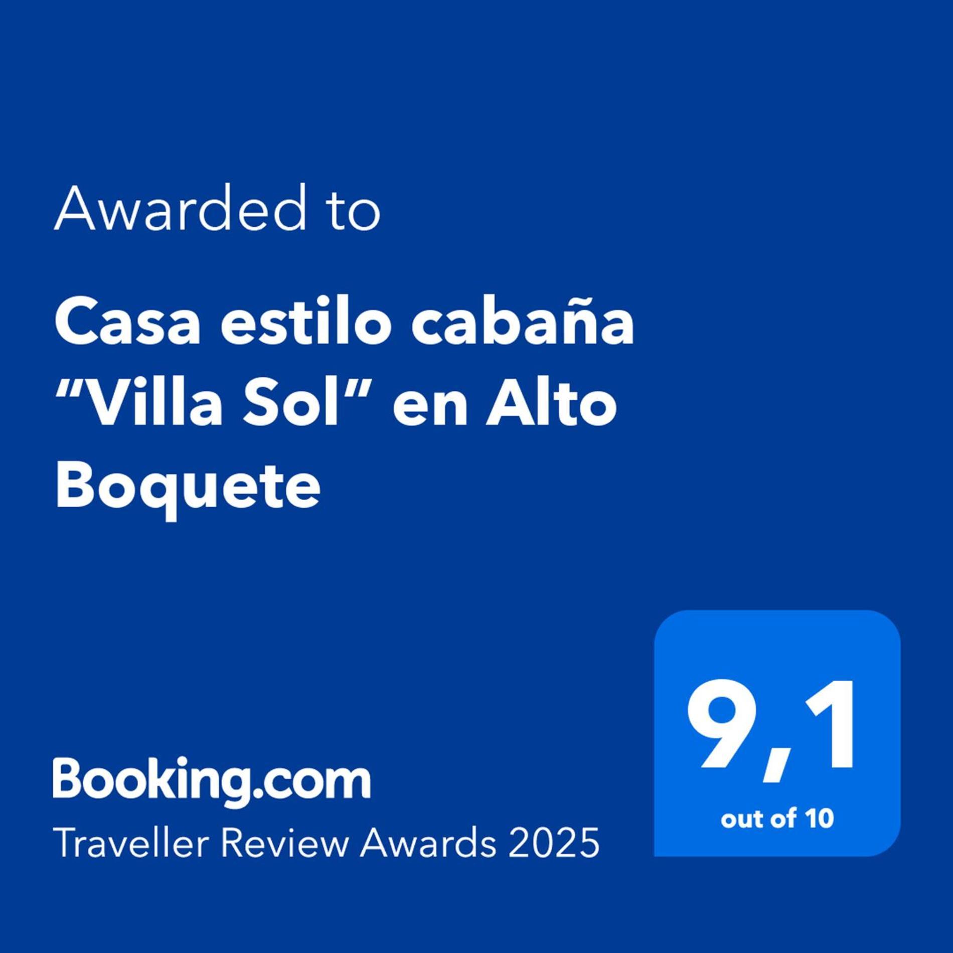 Casa Estilo Cabana “Villa Sol” En Alto Bajo Boquete Exterior foto